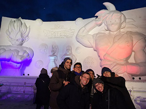 With other IAP members at the Hokkaido Snow Festival